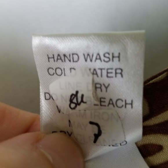 Orvis Brown Floral Full Length Tie Back Dress - Picture 5 of 7